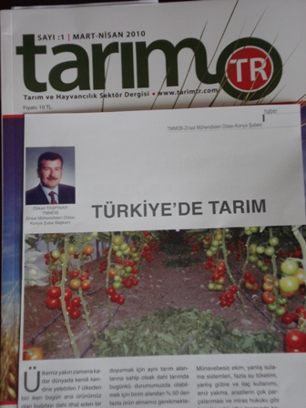 “TARIM-TARIM VE HAYVANCILIK SEKTÖR DERGİSİ”-TÜRKİYE’DE TARIM