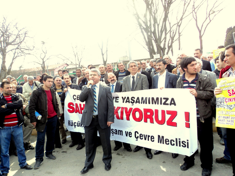 KÜÇÜKÇEKMECE HALKI ZİRAAT OKULUNA SAHİP ÇIKIYOR