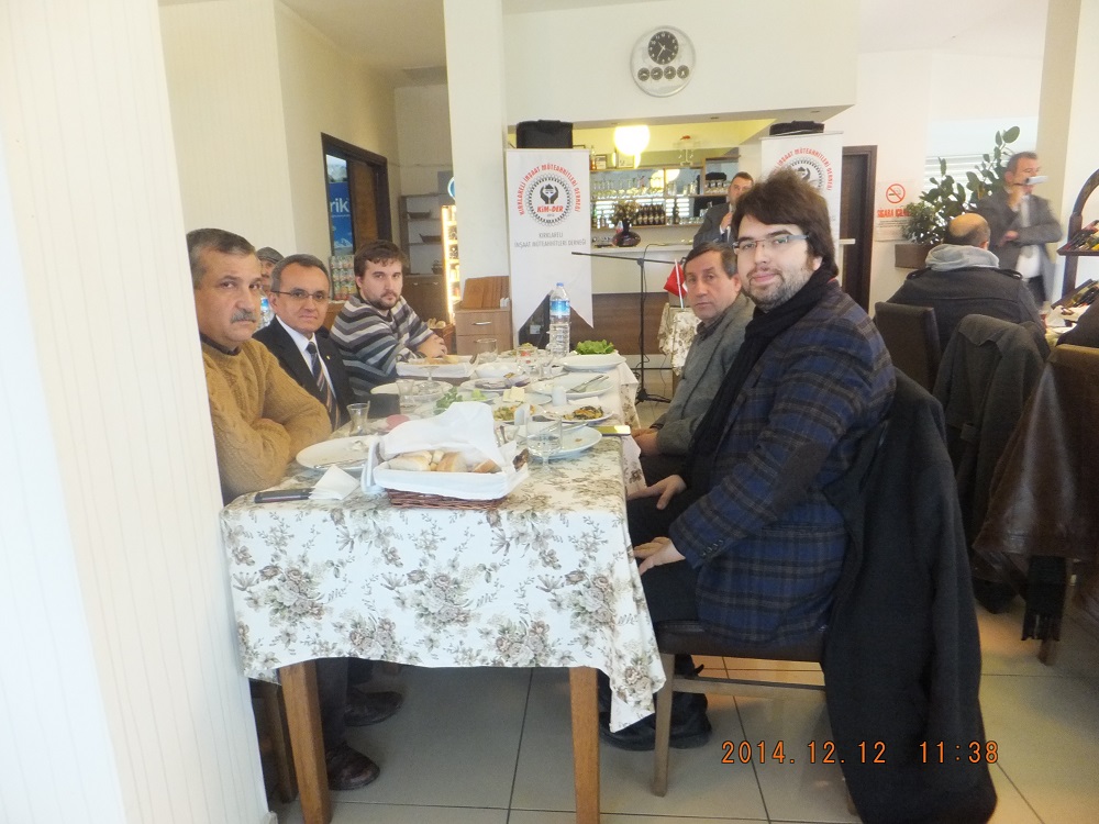 KIRKLARELİ İNŞAAT MÜTEAHHİTLERİ DERNEĞİNİN TANITIM ETKİNLİĞİNE KATILDIK