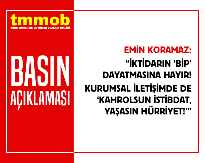 İKTİDARIN BİP DAYATMASINA HAYIR! KURUMSAL İLETİŞİMDE DE "KAHROLSUN İSTİBDAT, YAŞASIN HÜRRİYET"
