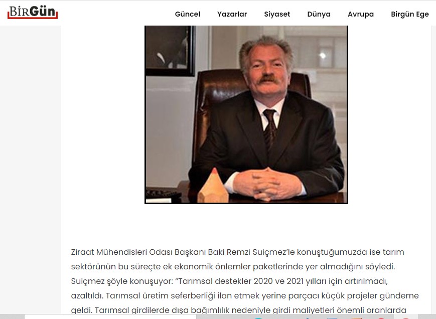 BİRGÜN GAZETESİ: İZMİR'DE EKONOMİ VE ESNAF CAN ÇEKİŞİYOR: BÜTÜN KENT DERT YANIYOR- 27 HAZİRAN 2021
