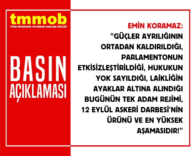 12 EYLÜL KARANLIĞI TEK ADAM REJİMİYLE HÜKMÜNÜ SÜRDÜRÜYOR!