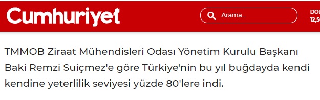 CUMHURİYET GAZETESİ: EKMEK FİYATLARI NEDEN ARTIYOR, YENİ ZAMLAR KAÇINILMAZ MI?- 23 KASIM 2021